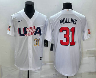 Mens USA Baseball #31 Cedric Mullins Number 2023 White World Classic Stitched Jersey,We sell and wholesale Mens USA Baseball #31 Cedric Mullins Number 2023 White World Classic Stitched Jersey on line form chian!